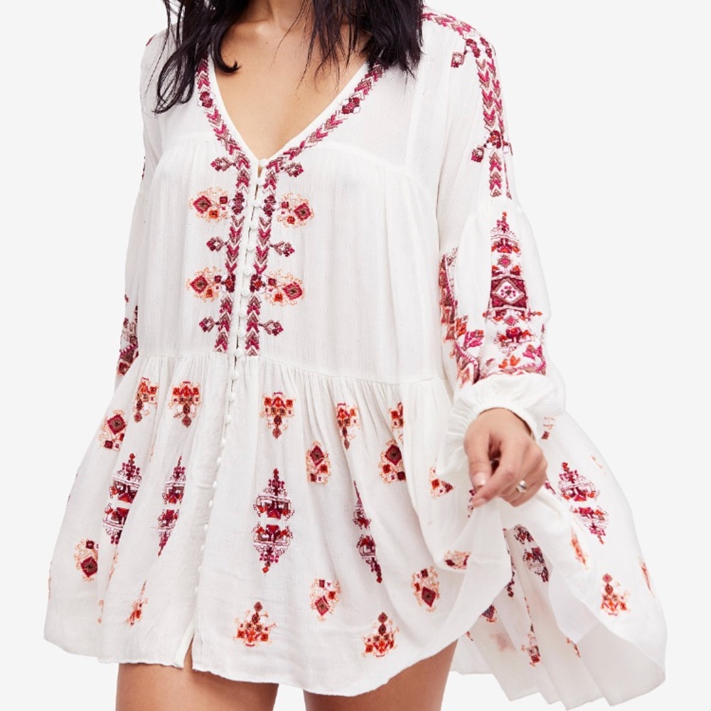Free People Arianna Embroidered Dress/Tunic